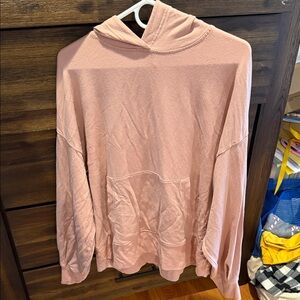 Athleta Pink Hooded Sweatshirt